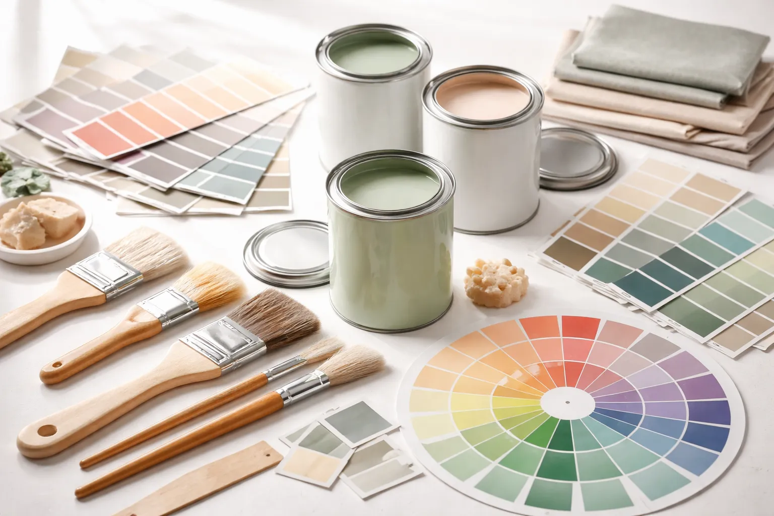 AI home design free showing multiple paint color options on same house