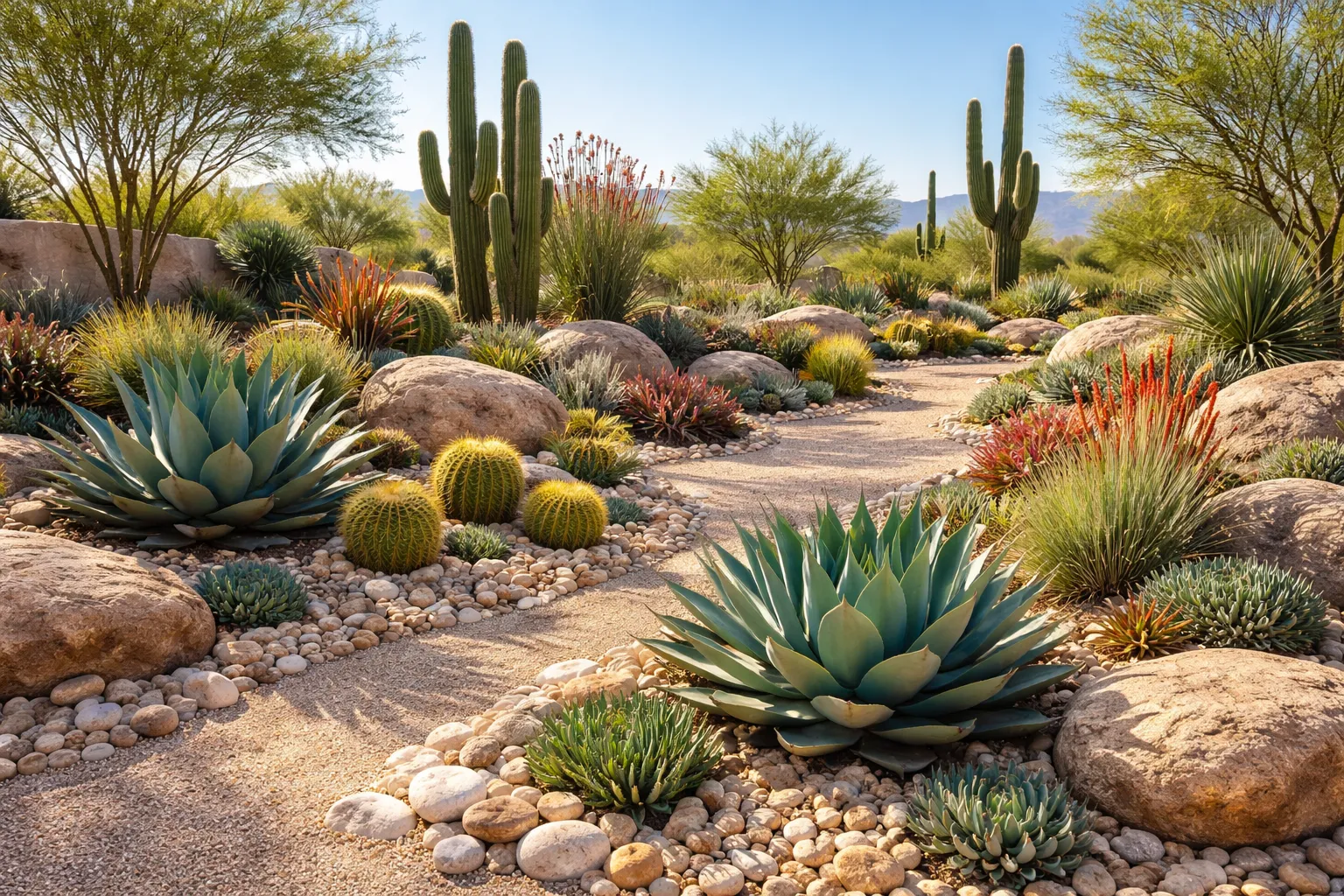 Best AI landscape generator creating desert xeriscape design