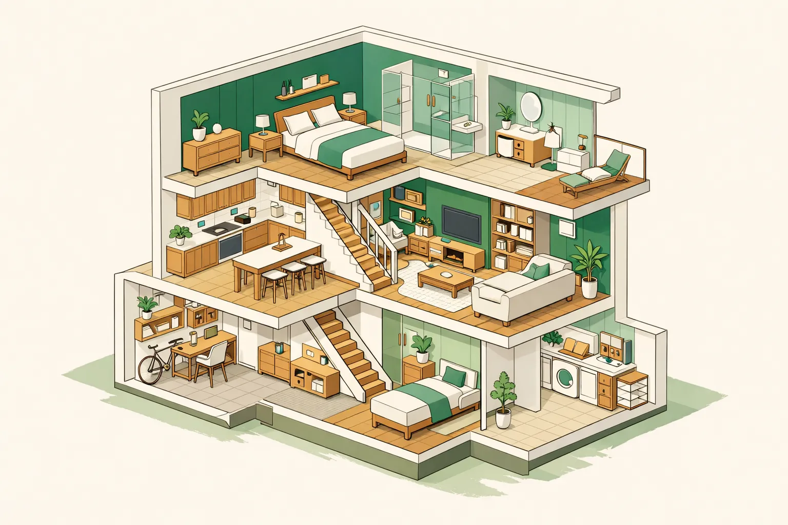 2D floor plan transformation to 3D interior visualization using sketch to render AI architecture tool